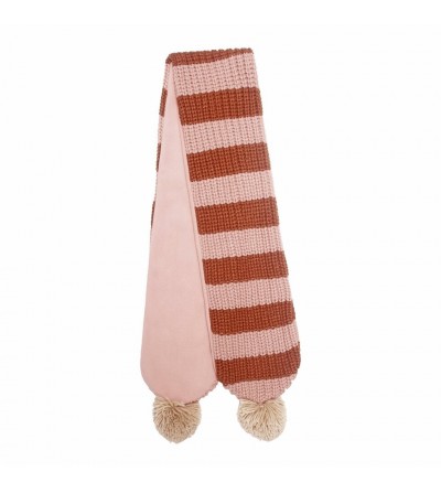 Bufanda de punto Striped Pink rockahula kids