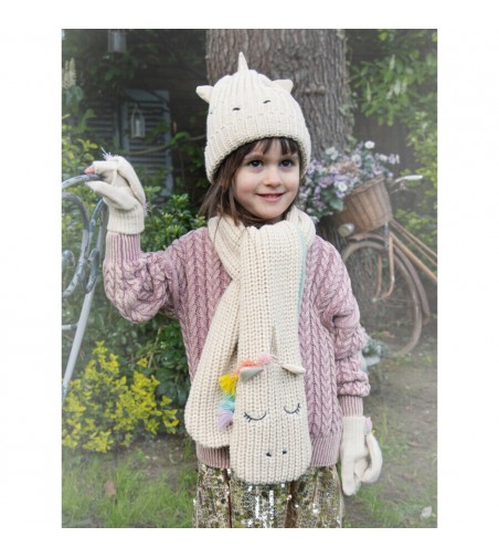 Rainbow Unicorn Knitted Hat 3-6 Years rockahula kids