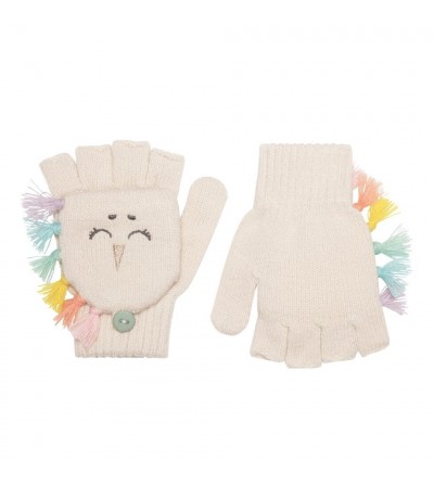 Rainbow Unicorn Knitted Gloves 3-6 años rockahula kids