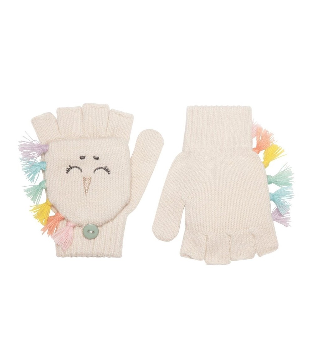 Rainbow Unicorn Knitted Gloves 3-6 años rockahula kids