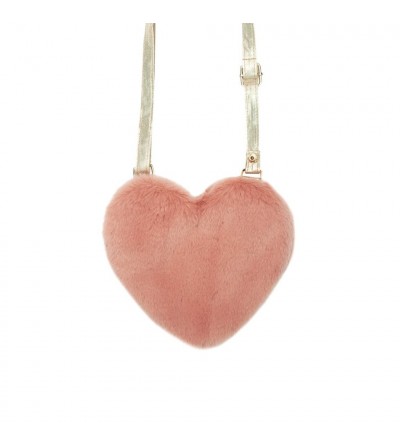 Fluffy Heart Bag rockahula kids