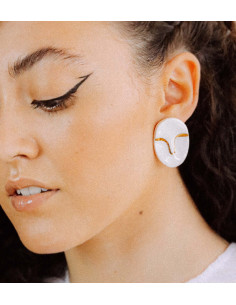 atenea pendientes de ceramica de ladyceramic