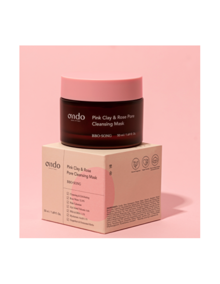 Ondo Beauty 36.5 Pink Clay & Rose Pore Cleansing Mask Bbo-song