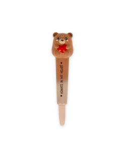 Bolígrafo de Gel Antiestrés Teddy Bear «Always In My Heart» - Squeezies legami