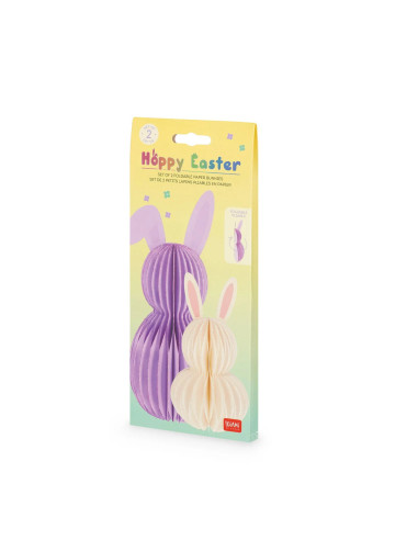 Set de 2 Conejitos Plegables de Papel - Hoppy Easter legami