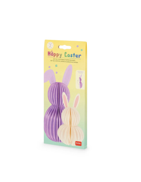 Set de 2 Conejitos Plegables de Papel - Hoppy Easter legami