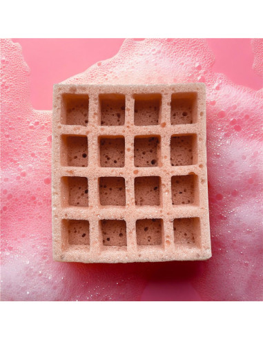 Esponja de ducha waffle