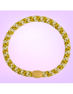 Kknekki slim light yellow sun glitter stripe