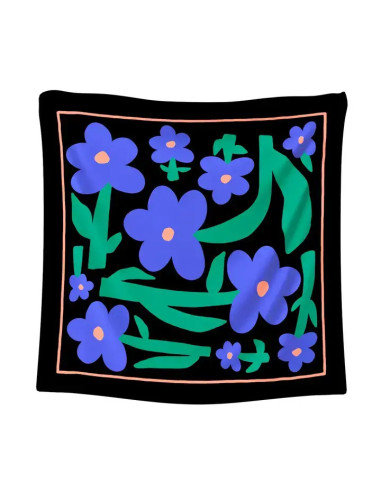 Pañuelo mediano las flores blue
