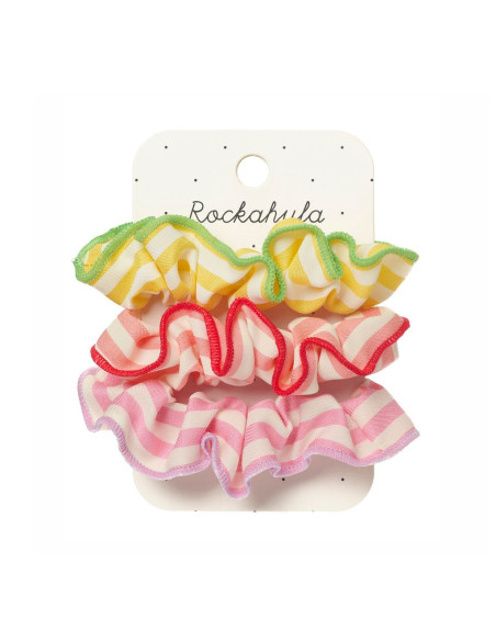 Set de 3 scrunchies Candy Stripe