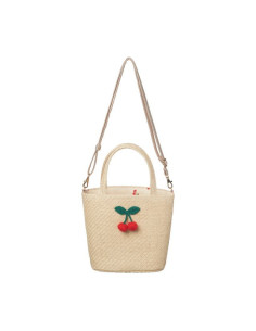 Crochet Cherry Basket Bag