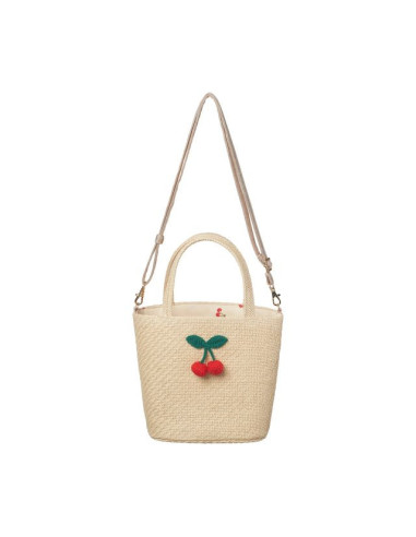 Crochet Cherry Basket Bag