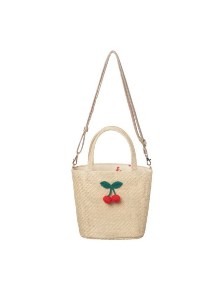 Crochet Cherry Basket Bag