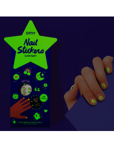 Pegatinas para las uñas glow party omy 2