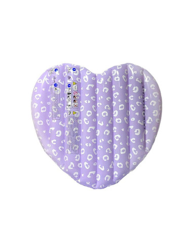 Colchoneta inflable  Lila Corazón  Leopard - 150 cm
