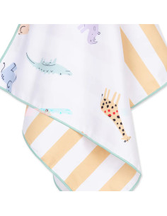 toalla de playa microfibra - multicolor - wild life - 135 x 65 cm 2