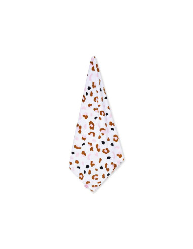 toalla de playa algodón - caqui - leopard - 135 x 65 cm