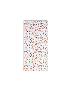 toalla de playa algodón - caqui - leopard - 135 x 65 cm