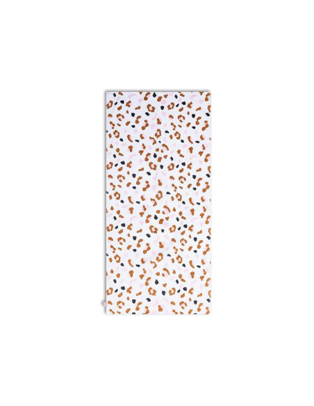 toalla de playa algodón - caqui - leopard - 135 x 65 cm