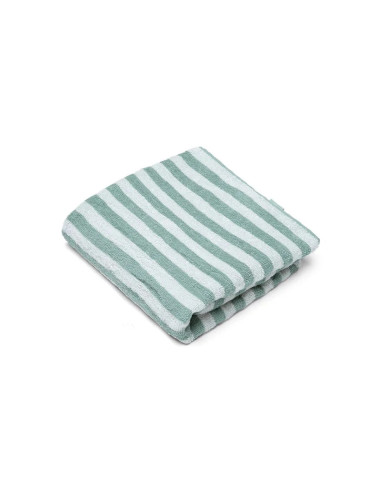 toalla de playa algodón - verde - resort stripe - 135 x 65 cm