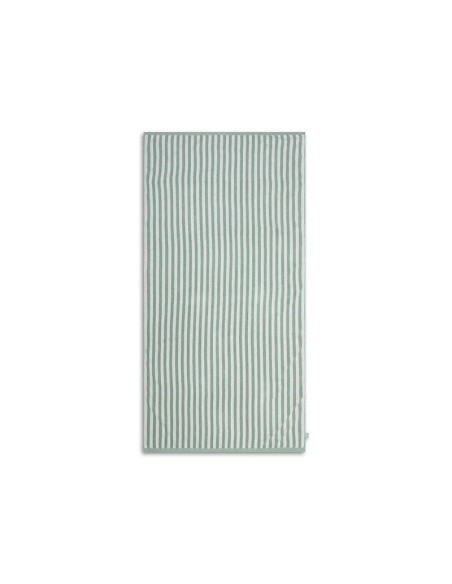 toalla de playa algodón - verde - resort stripe - 135 x 65 cm