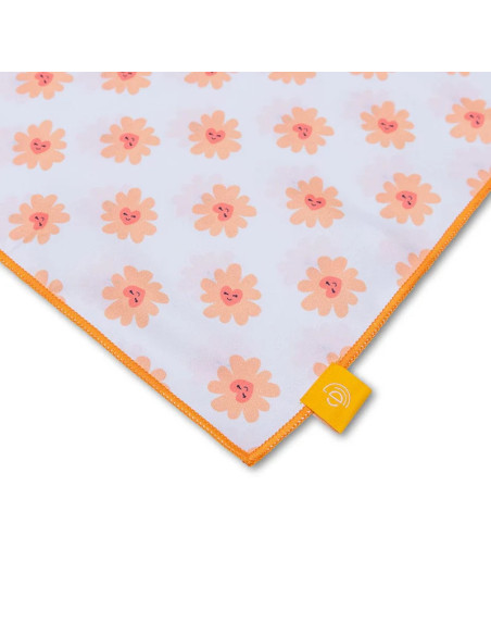 toalla de playa microfibra - multicolor - floral love - 135 x 65 cm