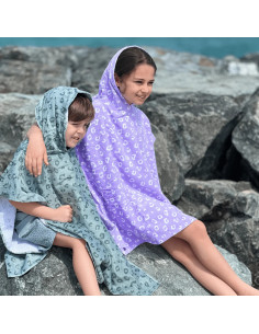 poncho de playa - verde - leopard - 65 x 65 cm 2
