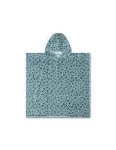 poncho de playa - verde - leopard - 65 x 65 cm