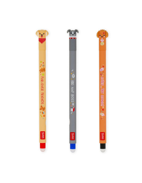 Set de 3 Bolígrafos de Gel Borrables - Erasable Pen - Fur-ever Friends