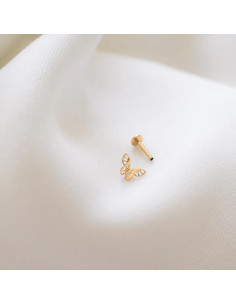 Piercing mariposa de acero inoxidable 2