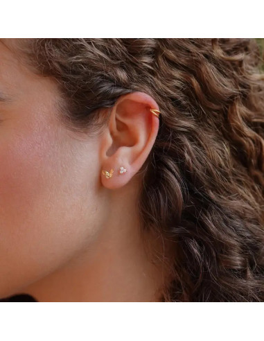 Piercing mariposa de acero inoxidable
