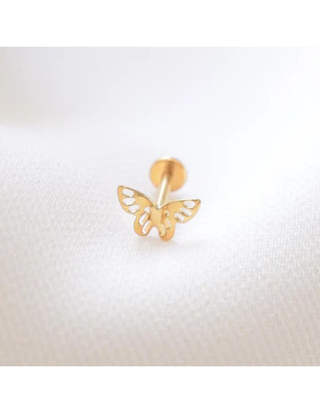 Piercing mariposa de acero inoxidable