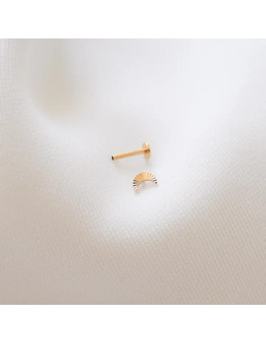Piercing luna de acero inoxidable