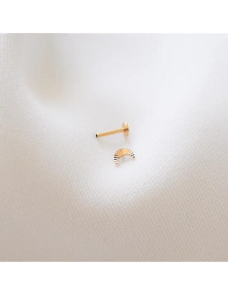 Piercing luna de acero inoxidable