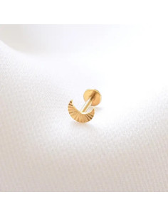 Piercing luna de acero inoxidable
