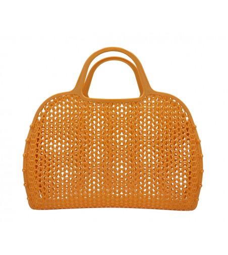 BOLSO PLÁSTICO RETRO MOSTAZA DE TUTETE